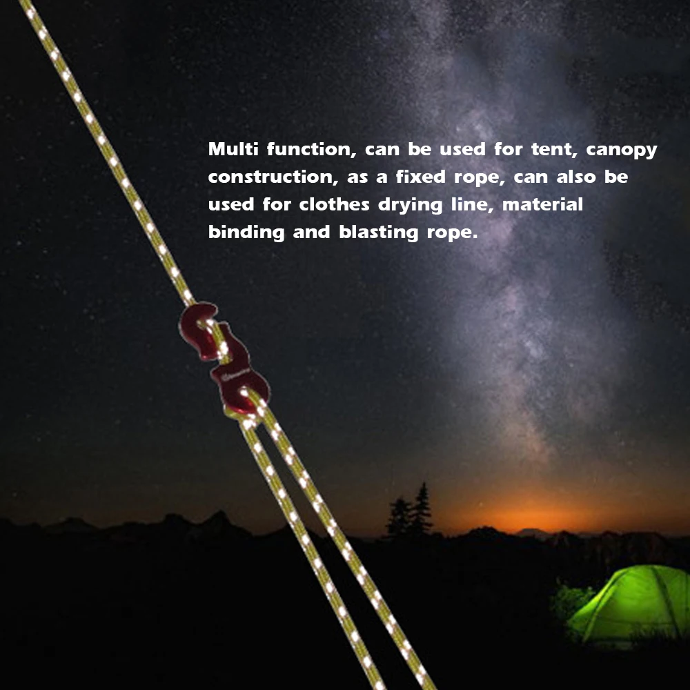 4PCS Canopy Reflective Thick Tent Wind Rope 3mm Multifunctional Wind Rope Buckle Tent 4pcs Multifunction Tent Rope
4PCS Canopy Reflective Thick Tent Wind Rope 3mm Multifunctional Wind Rope Buckle Tent 4pcs Multifunction Tent Rope