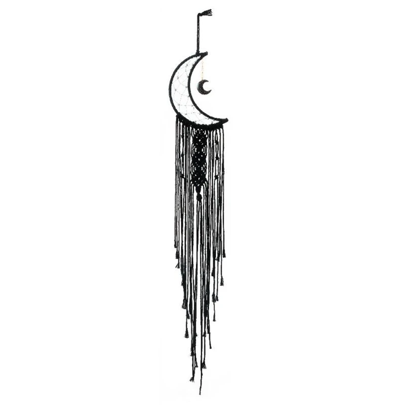 Black Moon Macrame Tapestry Dream Catcher Wall Boho Decor Macrame Wall Hanging Room Decoration Farmhouse Dorm Room Decor
Black Moon Macrame Tapestry Dream Catcher Wall Boho Decor Macrame Wall Hanging Room Decoration Farmhouse Dorm Room Decor