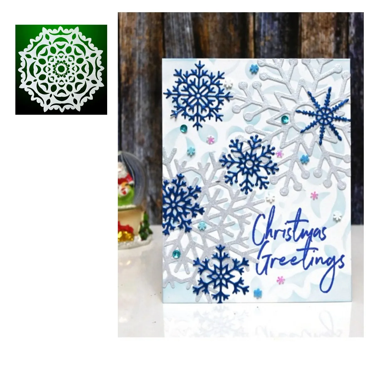 New 2021 Christmas Snowflake Metal Cutting Stencils for DIY Scrapbooking Album Stamp Make Paper Card Embossing New Die Cut 
New 2021 Christmas Snowflake Metal Cutting Stencils for DIY Scrapbooking Album Stamp Make Paper Card Embossing New Die Cut
