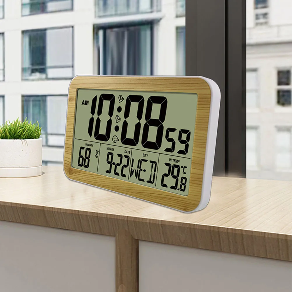 Digital Wall Clock 7.9x4.87x0.86in ABS Hygrometer Thermometer LCD Clock Indoor Temperature For Home Office Multifunction Display
Digital Wall Clock 7.9x4.87x0.86in ABS Hygrometer Thermometer LCD Clock Indoor Temperature For Home Office Multifunction Display