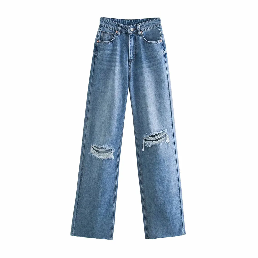 BBWM Woman Jeans High Waist Clothes Denim Clothing Blue Streetwear Vintage Quality 2021 Fashion Hole Harajuku Straight Pants
BBWM Woman Jeans High Waist Clothes Denim Clothing Blue Streetwear Vintage Quality 2021 Fashion Hole Harajuku Straight Pants