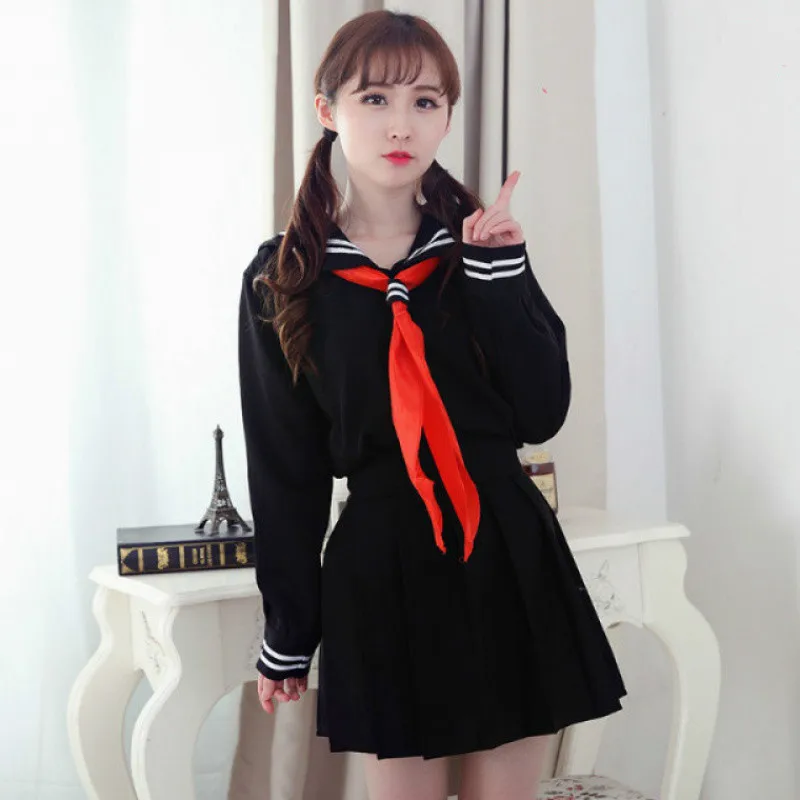 Women School Uniform Cosplay Costumes College Student JK Sailor Japanese Uniform Tops+Skirt+Tie School Wear Sets S-3XL C30153AD
Women School Uniform Cosplay Costumes College Student JK Sailor Japanese Uniform Tops+Skirt+Tie School Wear Sets S-3XL C30153AD