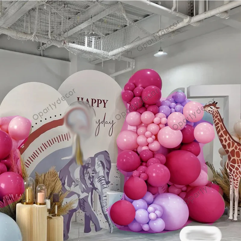 183Pcs Wedding Decoration Balloon Garland Rose Red Balls Purple Pink Balloons Arch Kit For Baby Shower Birthday Party Decor
183Pcs Wedding Decoration Balloon Garland Rose Red Balls Purple Pink Balloons Arch Kit For Baby Shower Birthday Party Decor