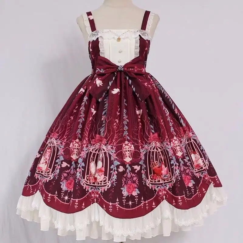 Lolita dress sweet lolita cage dream bead chain pendant wave jsk dress retro victorian dress kawaii girl gothic lolita
Lolita dress sweet lolita cage dream bead chain pendant wave jsk dress retro victorian dress kawaii girl gothic lolita