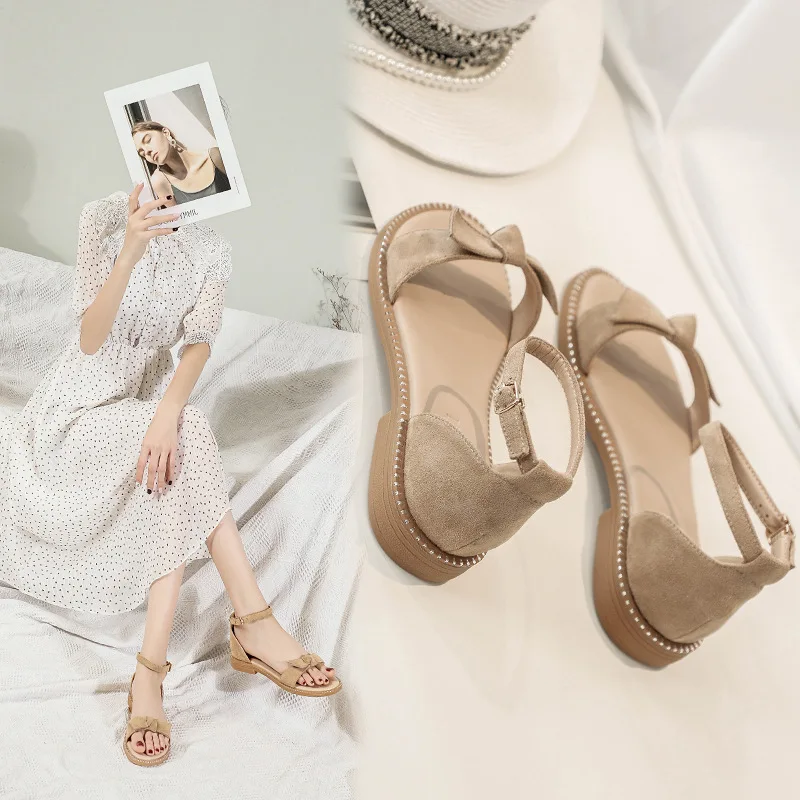 Sandals Women's Flat Shoes All-match Fairy Shoes Soft Bottom Comfortable Low Heel Roman Shoes women sandals summer
Sandals Women's Flat Shoes All-match Fairy Shoes Soft Bottom Comfortable Low Heel Roman Shoes women sandals summer