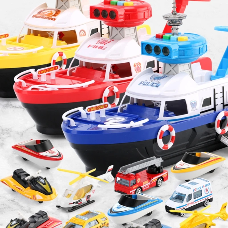 Simulation Track Inertia Boat with Vehicles Set Music Story Lights Transport Storage Ship Model Car Parking Children Kids
Simulation Track Inertia Boat with Vehicles Set Music Story Lights Transport Storage Ship Model Car Parking Children Kids