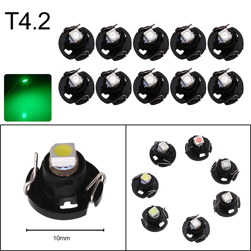 10x T3 T4.2 T4.7 T5 B8.3 B8.4 B8.5 LED Car light Bulb Luces LED Para 1 LEDs 1210 5050 SMD Auto Interior Side light
10x T3 T4.2 T4.7 T5 B8.3 B8.4 B8.5 LED Car light Bulb Luces LED Para 1 LEDs 1210 5050 SMD Auto Interior Side light