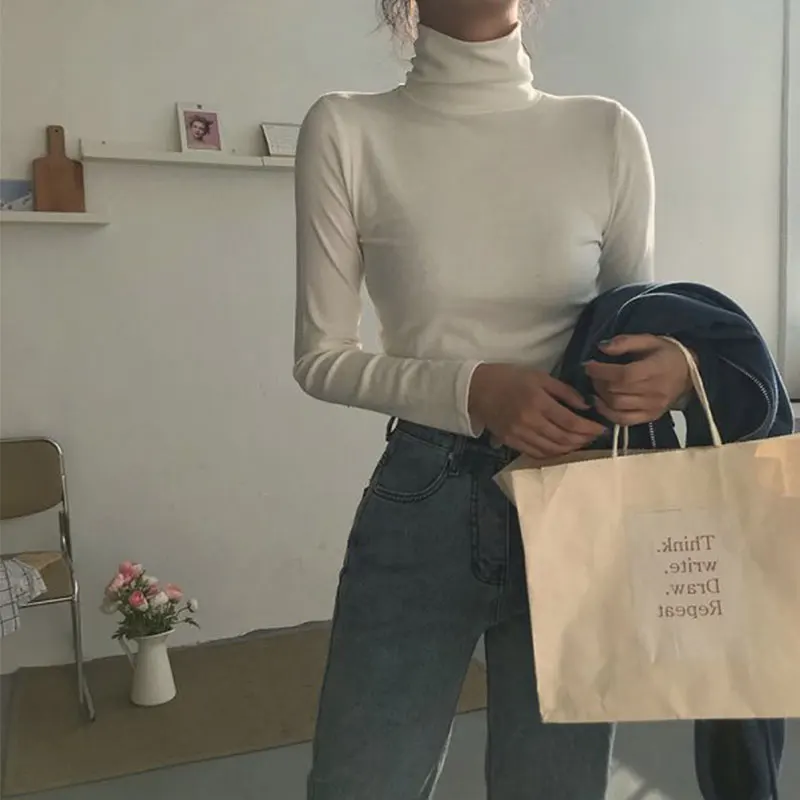 Turtleneck Base nv chun Autumn and Winter 2021 New Style Plus Velvet Thickened Inner Wear Dralon Top Slim Fit Versatile Warm
Turtleneck Base nv chun Autumn and Winter 2021 New Style Plus Velvet Thickened Inner Wear Dralon Top Slim Fit Versatile Warm