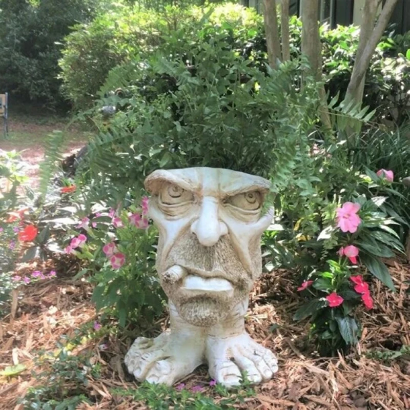 Muggly's The Face Statue Planter Resin Figurine Plant Pot Funny Face Art Sculpture Flowerpot with Drain Hole DTT88
Muggly's The Face Statue Planter Resin Figurine Plant Pot Funny Face Art Sculpture Flowerpot with Drain Hole DTT88