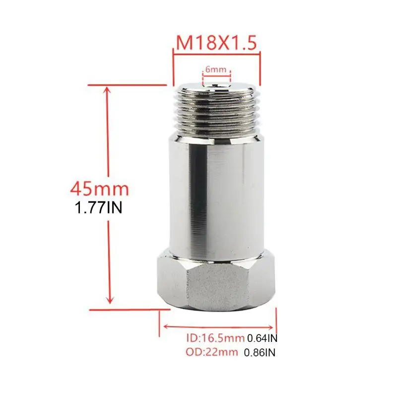 45mm Universal O2 Oxygen Test Pipe Extension Spacer Oxygen Sensor Adapter for Vehicles Cars Accessories
45mm Universal O2 Oxygen Test Pipe Extension Spacer Oxygen Sensor Adapter for Vehicles Cars Accessories