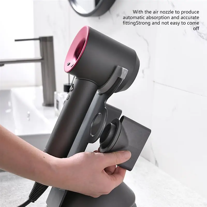 45 Degree Support Hair Dryer Stand Diffuser Stand Nozzle Holder Magnetic Design For Dyson Bathroom Hair Dryer Organizer Stand
45 Degree Support Hair Dryer Stand Diffuser Stand Nozzle Holder Magnetic Design For Dyson Bathroom Hair Dryer Organizer Stand