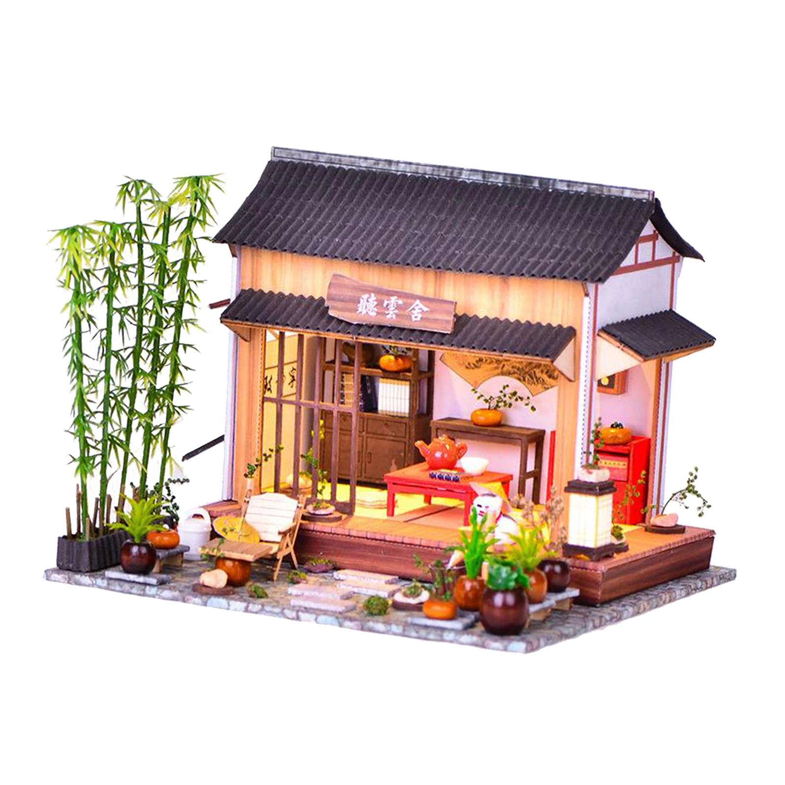 Chinese Cottage DIY Miniature DollHouse Kit Wooden Doll House Toy Gift
Chinese Cottage DIY Miniature DollHouse Kit Wooden Doll House Toy Gift