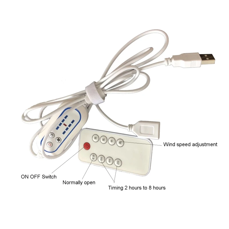 

Универсальный USB-пульт дистанционного управления, 4 скорости, время 2-8 часов, выключатель, светодиодная подсветка и многое другое
