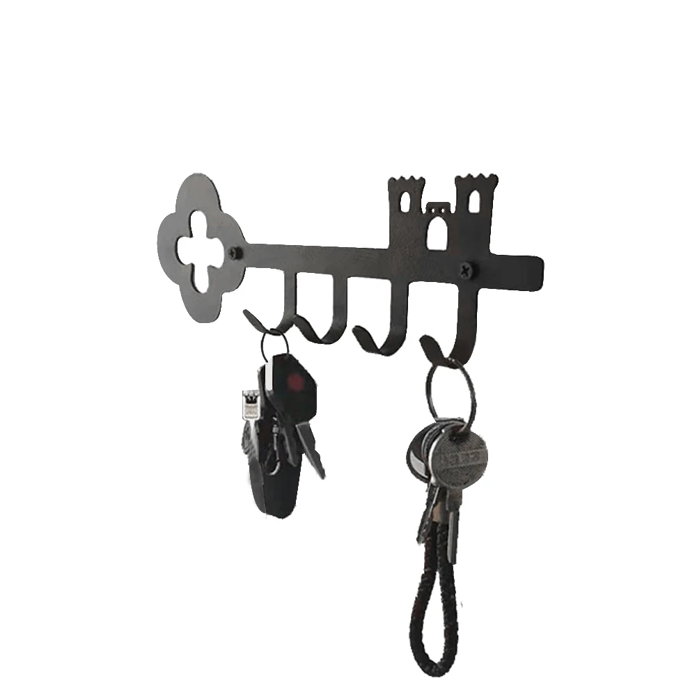With Screw Stroage Rack Black Easy Install Space Saving Wall Mounted Anti Lost Durable Iron Art Hotel Gift Organizer Key Hook
With Screw Stroage Rack Black Easy Install Space Saving Wall Mounted Anti Lost Durable Iron Art Hotel Gift Organizer Key Hook