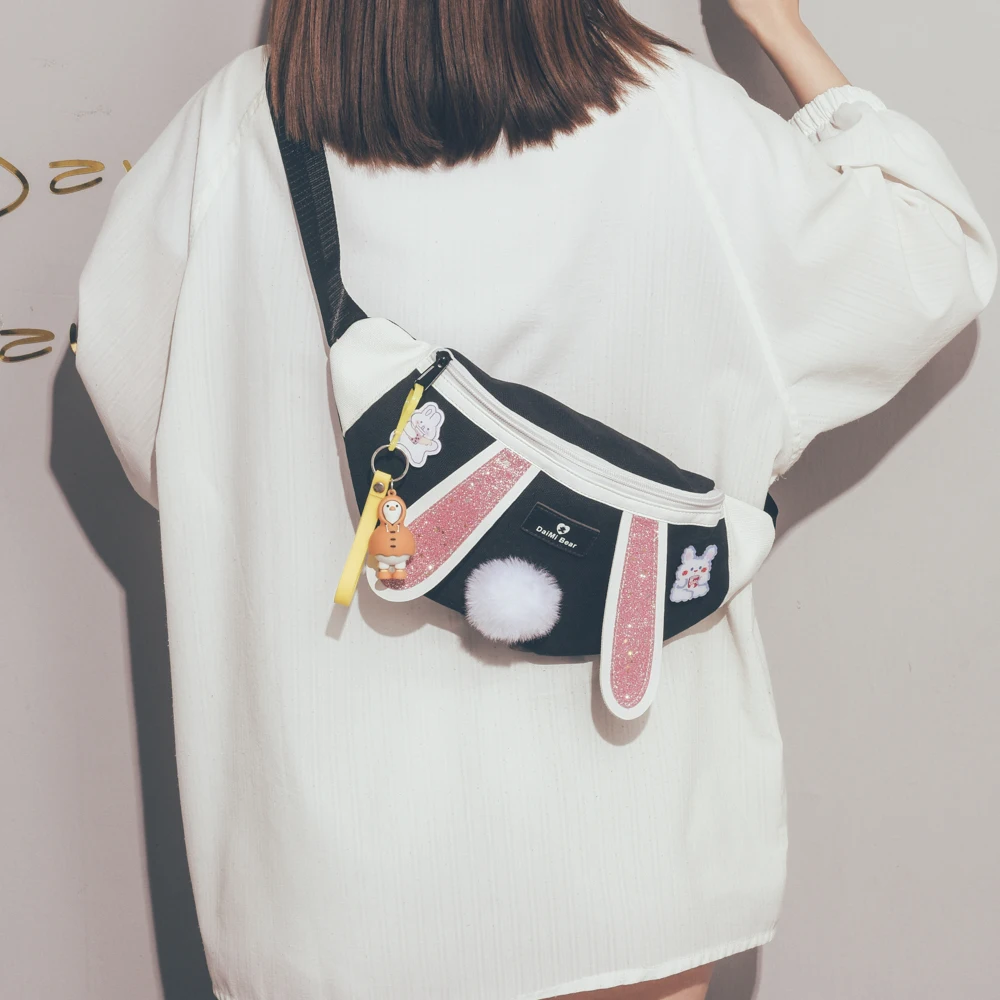 2021 Cartoon Waist Pack Cute Rabbit Waist Bag Women Crossbody Belt Chest Bag Korean Fashion Soft Girl Sport Running Fanny Pack
2021 Cartoon Waist Pack Cute Rabbit Waist Bag Women Crossbody Belt Chest Bag Korean Fashion Soft Girl Sport Running Fanny Pack