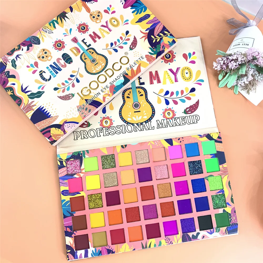 45Colors Shimmer Matte Sequins Large Plate Multicolor Eye Shadow Makeup Guitar Pattern luminous Long-Lasting Waterproof
45Colors Shimmer Matte Sequins Large Plate Multicolor Eye Shadow Makeup Guitar Pattern luminous Long-Lasting Waterproof