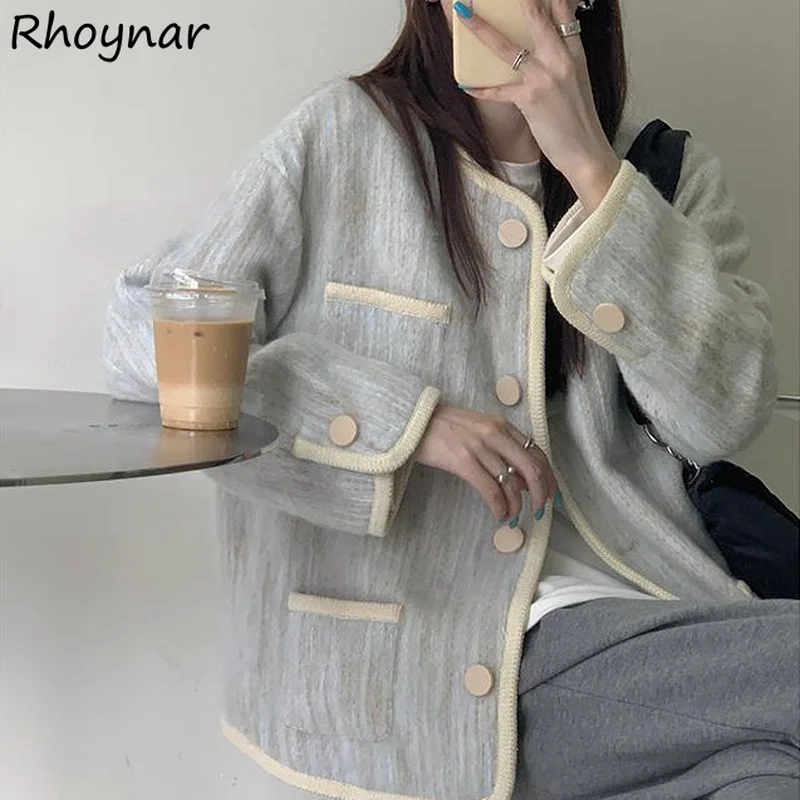Basic Jackets Women Autumn Outwear O-neck Pocket Warm Cozy Newest Student Retro Lovely Fashion Casual Female All Match Chic Ins
Basic Jackets Women Autumn Outwear O-neck Pocket Warm Cozy Newest Student Retro Lovely Fashion Casual Female All Match Chic Ins
