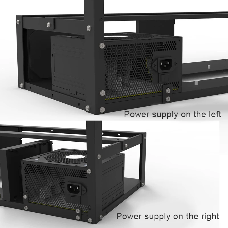 6 - 12 GPU Open Miner Rig Frame чехол для материнской платы кронштейн Биткоин видеокарты