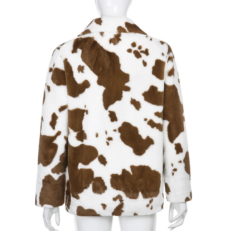 Jacket Female Fashion Turn Down Collar Overcoat 2020 Autumn Winter Print Faux Fur Coat Women Casual Loose Bear Teddy
Jacket Female Fashion Turn Down Collar Overcoat 2020 Autumn Winter Print Faux Fur Coat Women Casual Loose Bear Teddy