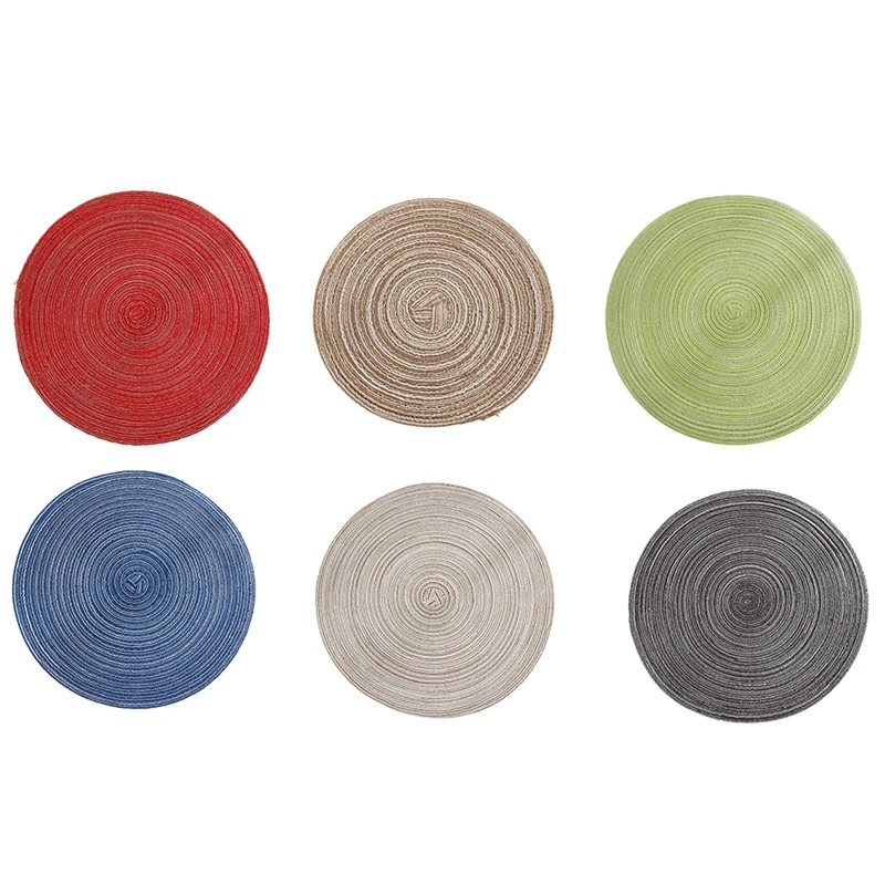 Коврик для обеденного стола с круглым плетением, 36 см, термостойкий кухонный Противоскользящий коврик-ABUX
Коврик для обеденного стола с круглым плетением, 36 см, термостойкий кухонный Противоскользящий коврик-ABUX