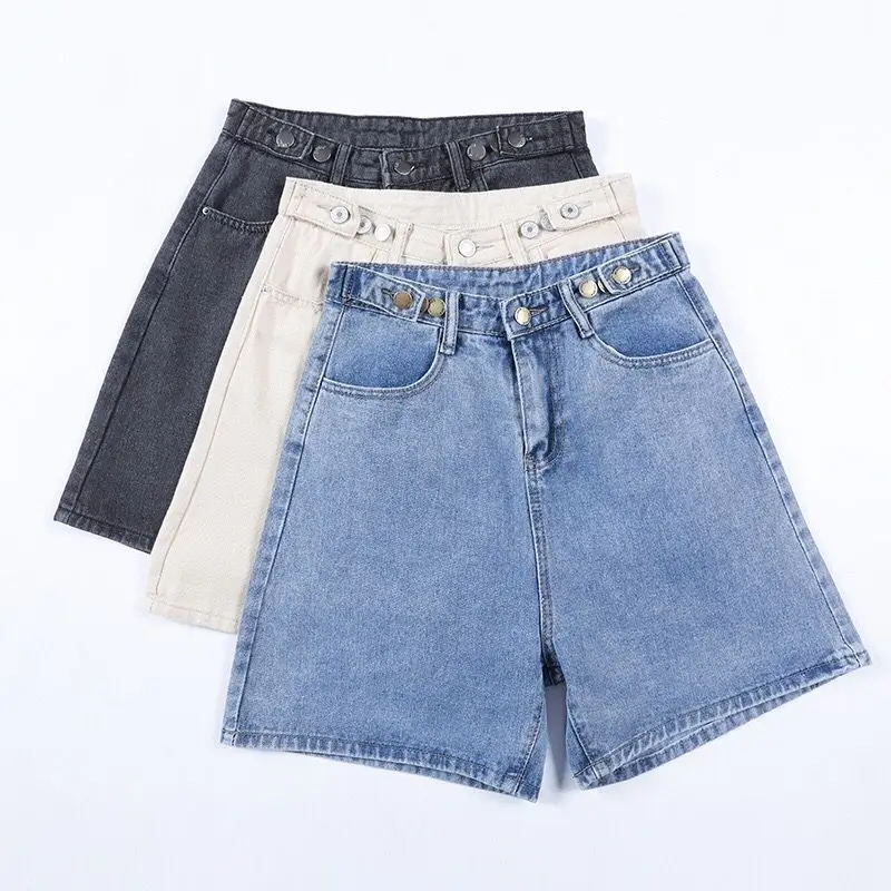 Women's Shorts Summer Denim Button Booty Shorts High Waists Jeans Streetwear Wide Leg Casual Sexy Short Pants Plus Size
Women's Shorts Summer Denim Button Booty Shorts High Waists Jeans Streetwear Wide Leg Casual Sexy Short Pants Plus Size