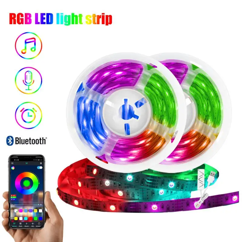 5050RGB светодиодные полосы с Bluetooth App управляемые дистанционные для спальни дома