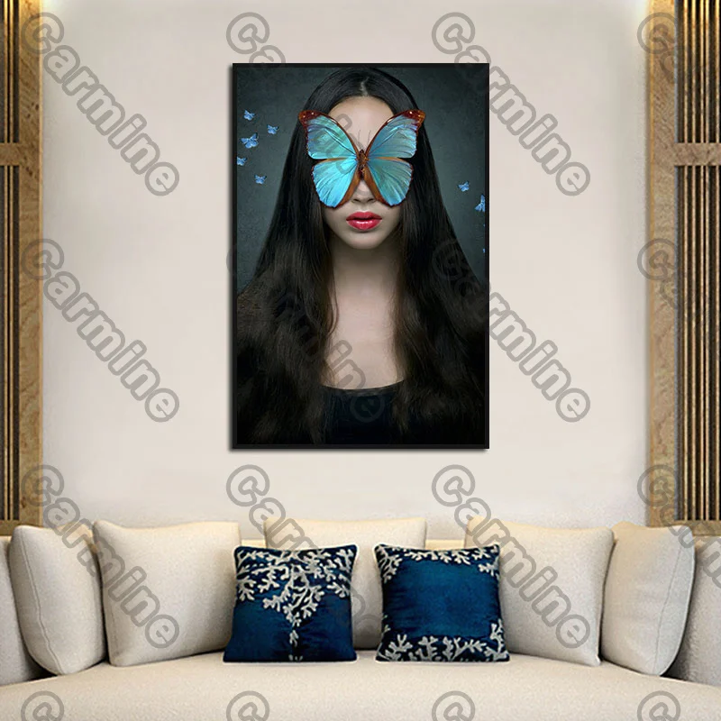 Poster Beauty Butterfly Cover Eyes Figure Canvas Painting Wall Art Nature Home Decoration for Living Room and Bedroom Frameless
Poster Beauty Butterfly Cover Eyes Figure Canvas Painting Wall Art Nature Home Decoration for Living Room and Bedroom Frameless