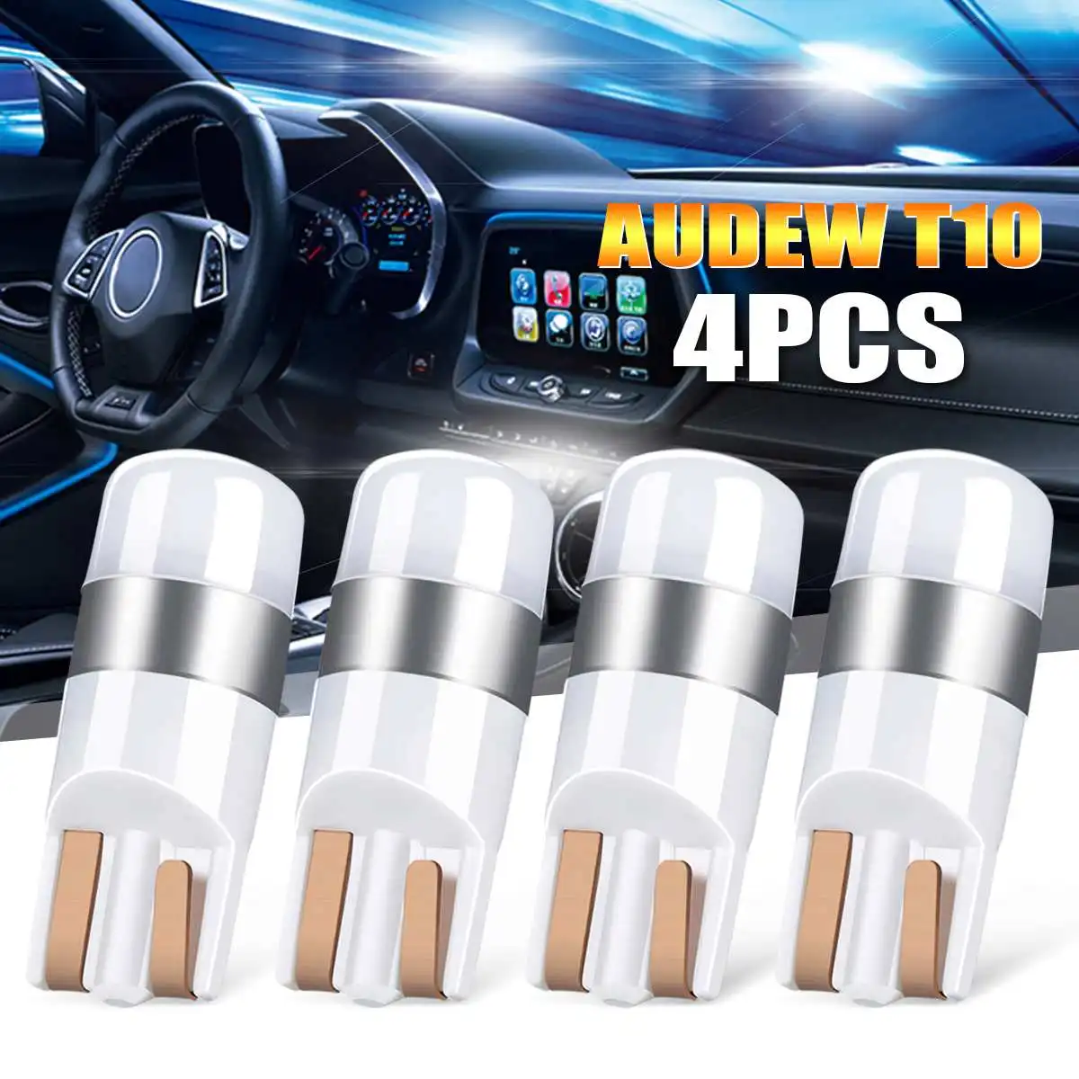 Audew 4Pcs T10 3030 SMD Car LED Interior Light Bulb Indoor Lighting Parking Lamp 6000K Xenon White Waterproof Dashboard lighting
Audew 4Pcs T10 3030 SMD Car LED Interior Light Bulb Indoor Lighting Parking Lamp 6000K Xenon White Waterproof Dashboard lighting