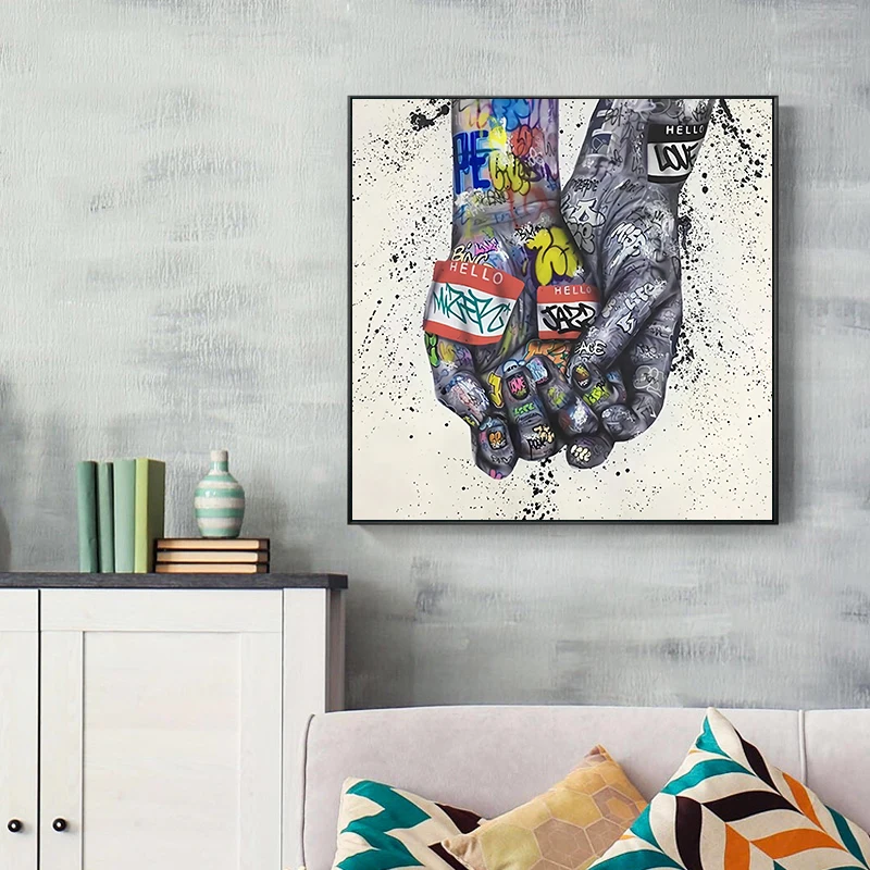 Street Graffiti Art Canvas Painting Abstract Colorful Wall Art Poster and Print Art Hand Pictures for Living Room Cuadros Decor
Street Graffiti Art Canvas Painting Abstract Colorful Wall Art Poster and Print Art Hand Pictures for Living Room Cuadros Decor