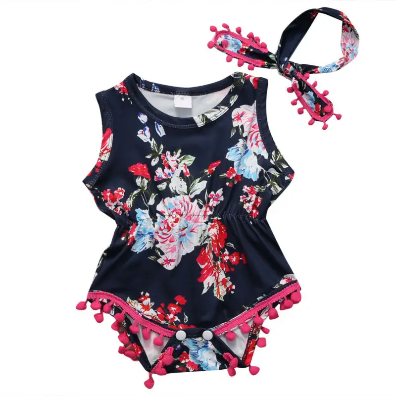 2020 New Fahsion Newborn Baby Girls Summer Clothes Floral Pom Pom Romper Jumpsuit Sunsuit Outfits
2020 New Fahsion Newborn Baby Girls Summer Clothes Floral Pom Pom Romper Jumpsuit Sunsuit Outfits