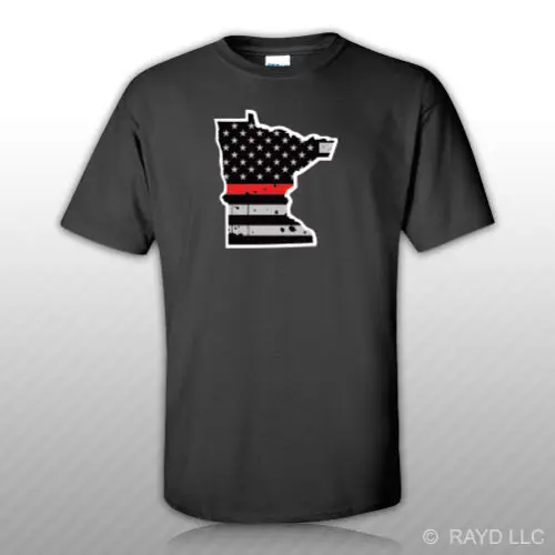 Distressed Thin Red Line Minnesota State Shaped Subdued Us Flag T-Shirt Men'S Lastest 2020 Simple Style Design Men T-Shirt
Distressed Thin Red Line Minnesota State Shaped Subdued Us Flag T-Shirt Men'S Lastest 2020 Simple Style Design Men T-Shirt