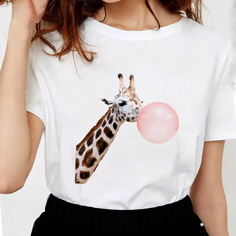 Animals blowing bubbles Cute Fun print T Shirt Harajuku T shirt women's Ullzang retro Tshirt Summer Casual T-shirt Ladies
Animals blowing bubbles Cute Fun print T Shirt Harajuku T shirt women's Ullzang retro Tshirt Summer Casual T-shirt Ladies