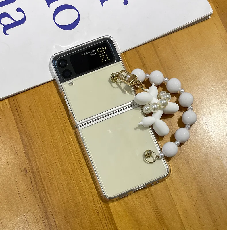 Cute Dog Bracelet Phone Case For Samsung Galaxy Z Flip 3 5G Beads Hand Chain Clear Z Flip Cover Coque ZFlip3 Etui Bumper
Cute Dog Bracelet Phone Case For Samsung Galaxy Z Flip 3 5G Beads Hand Chain Clear Z Flip Cover Coque ZFlip3 Etui Bumper
