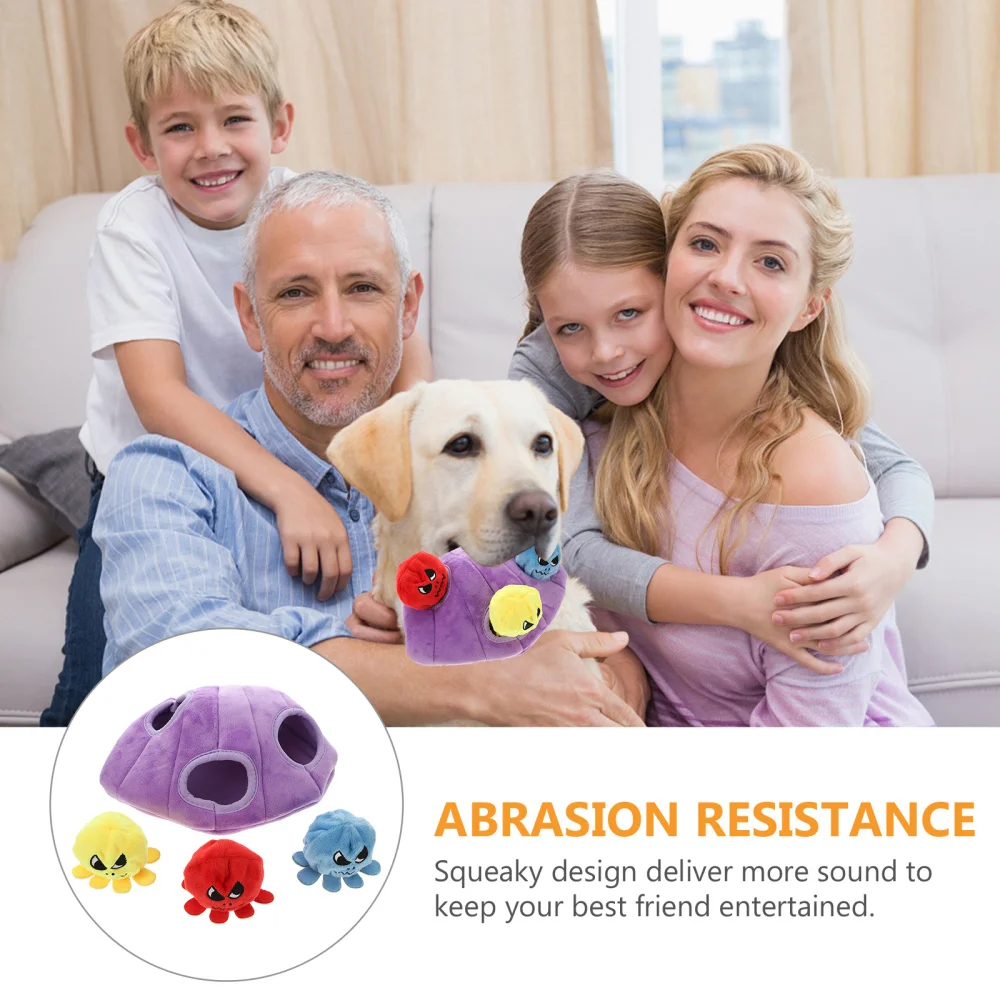 4Pcs Squeaky Plush Ocean Animal Plaything Hide and Seek Activity for Dogs 
4Pcs Squeaky Plush Ocean Animal Plaything Hide and Seek Activity for Dogs