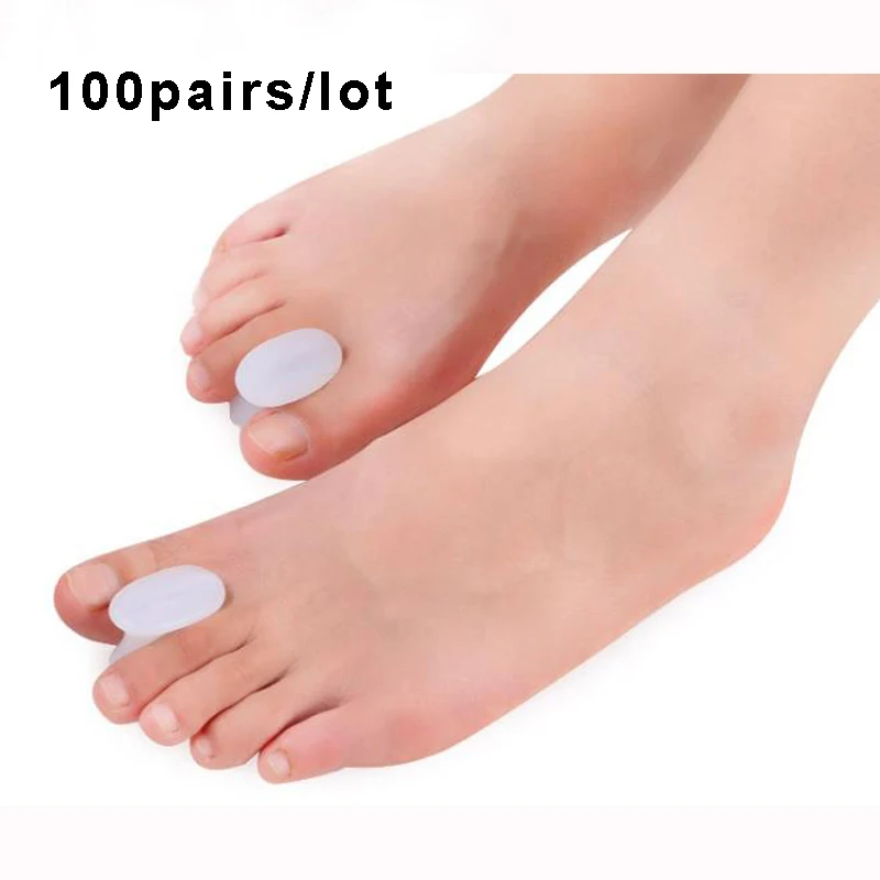 

100 пара, силиконовый разделитель большого пальца ноги при вальгусной деформации