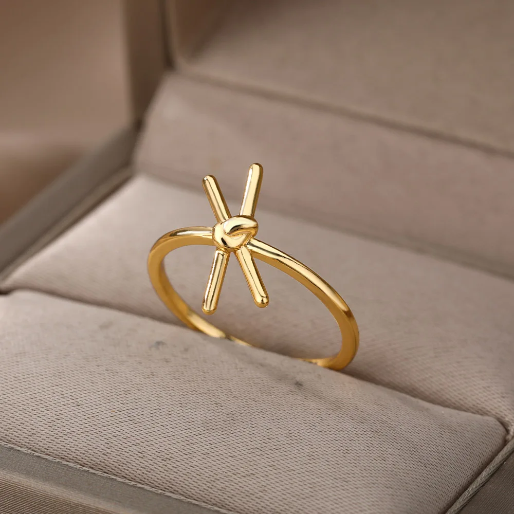 Bow Rings For Women Girls Adjustable Open Stainless Steel Gold Silver Color Bowknot Ring 2021 Trend Wedding Band Jewelry anillos
Bow Rings For Women Girls Adjustable Open Stainless Steel Gold Silver Color Bowknot Ring 2021 Trend Wedding Band Jewelry anillos