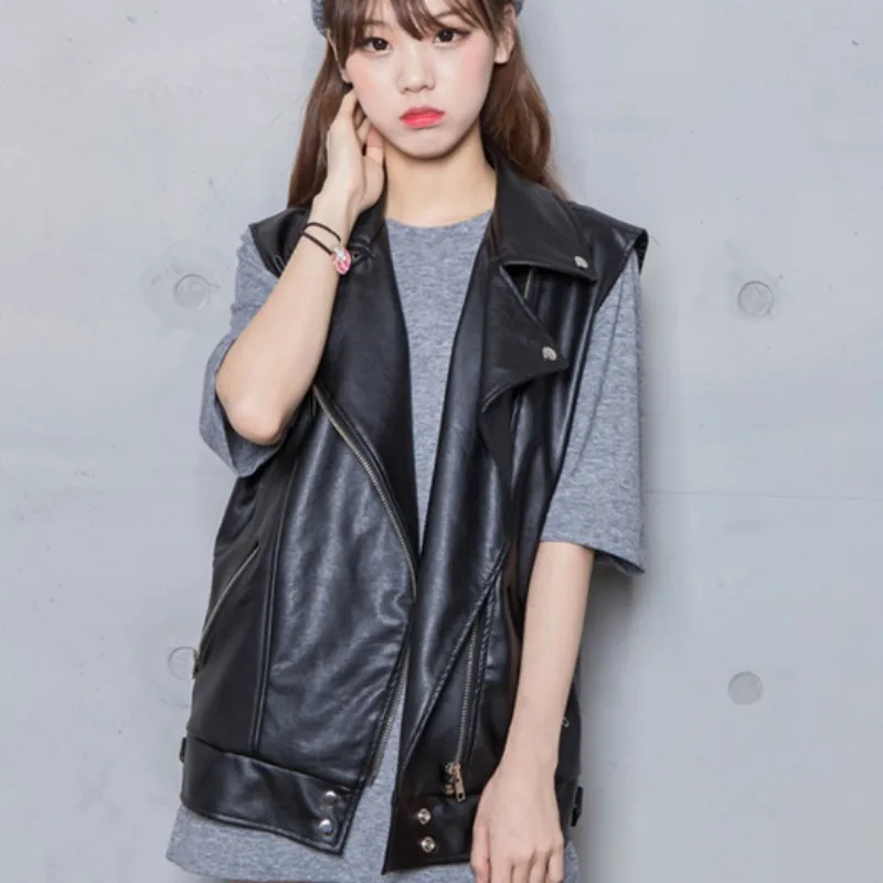 Лидер продаж, корейская мода, свободный крой, женский жилет, байкерское пальто, кожаный жакет, куртка из искусственной кожи, женский черный ж...
Лидер продаж, корейская мода, свободный крой, женский жилет, байкерское пальто, кожаный жакет, куртка из искусственной кожи, женский черный ж...