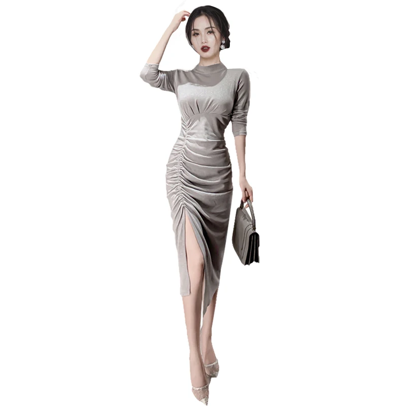 High cold Yujie wind show thin temperament Xinji skirt 2021 winter new women's pleated drawstring Long Sleeve Dress
High cold Yujie wind show thin temperament Xinji skirt 2021 winter new women's pleated drawstring Long Sleeve Dress