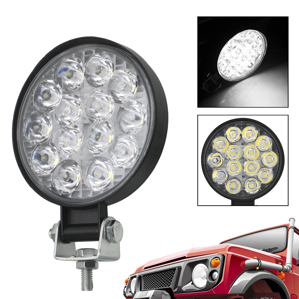 Driving Light Super Bright Round LED Light Bar Spot Beam For Truck Tractor 4x4 Off Road 42W LED Work Light
Driving Light Super Bright Round LED Light Bar Spot Beam For Truck Tractor 4x4 Off Road 42W LED Work Light