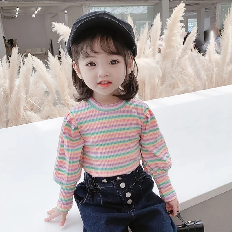 Baby Girl Clothes Long Sleeve T Shirt 2022 New Year Sweet Fashion Striped Slim Kids Tops Tee All-match Harajuku Casual Oversized
Baby Girl Clothes Long Sleeve T Shirt 2022 New Year Sweet Fashion Striped Slim Kids Tops Tee All-match Harajuku Casual Oversized