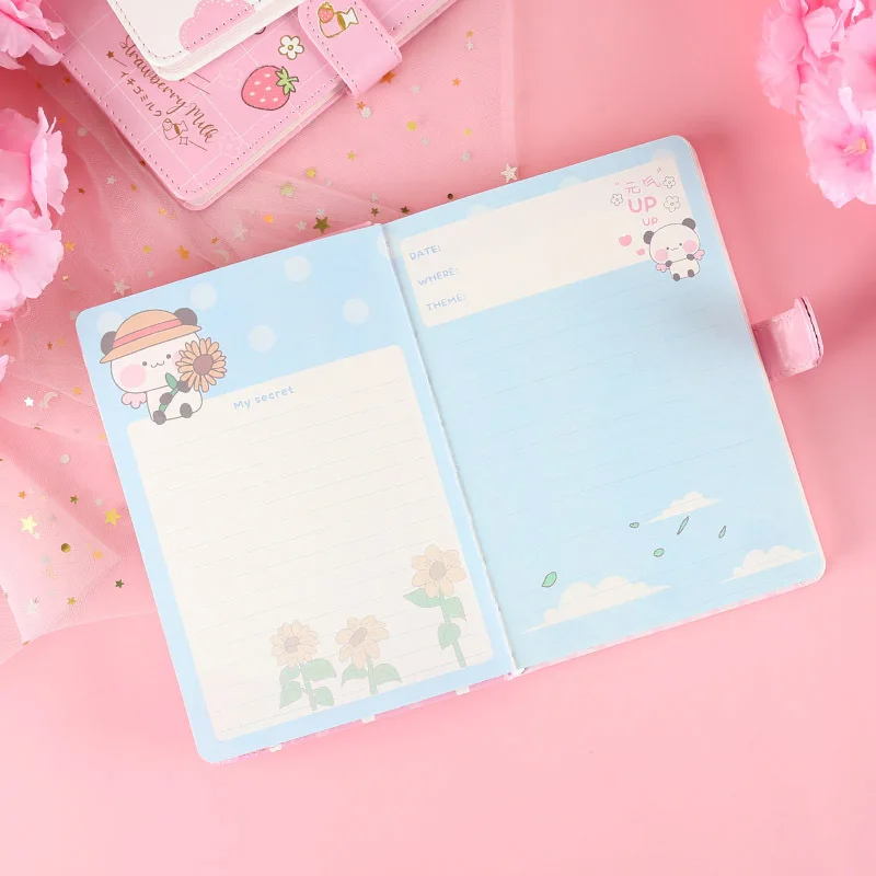 Pink Notebook Theme Notebook Cute Cartoon Printing Cover Magnetic Buckle Hand Ledger Student Notebook Suitable for School Record
Pink Notebook Theme Notebook Cute Cartoon Printing Cover Magnetic Buckle Hand Ledger Student Notebook Suitable for School Record