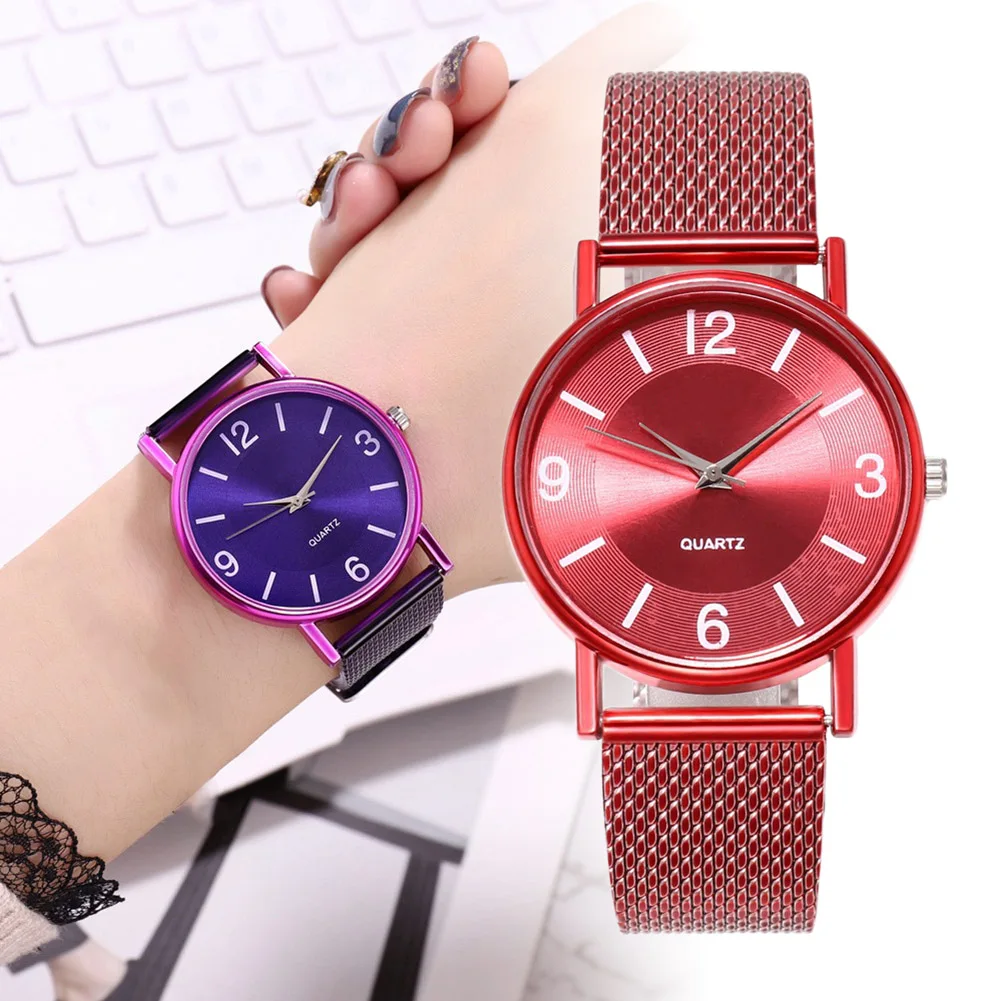 Женские кварцевые Часы Reloj, повседневные аналоговые тонкие Наручные Часы с ремешком из ПВХ-сетки и круглым циферблатом
Женские кварцевые Часы Reloj, повседневные аналоговые тонкие Наручные Часы с ремешком из ПВХ-сетки и круглым циферблатом