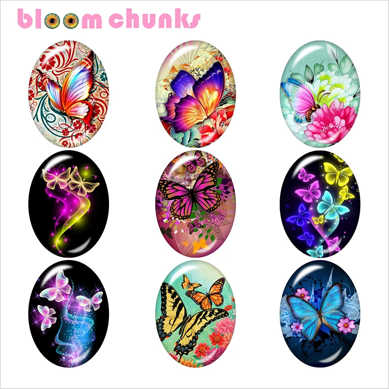 Butterfly 13x18mm/18x25mm/30x40mm photo Oval glass cabochon demo flat back Making findings D015
Butterfly 13x18mm/18x25mm/30x40mm photo Oval glass cabochon demo flat back Making findings D015