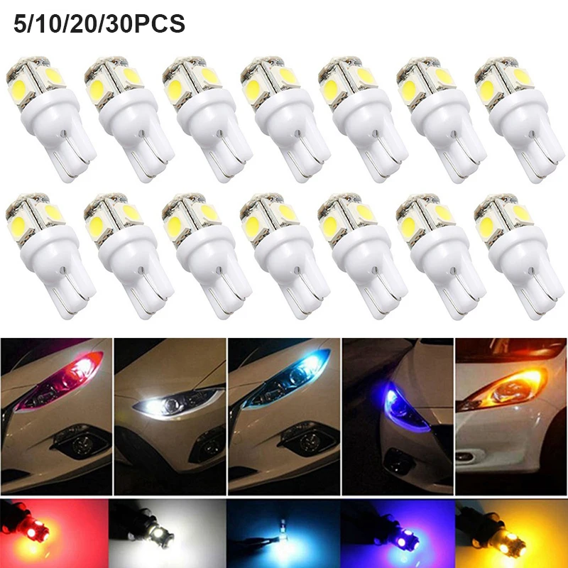 5/10/20/30 шт. светодиодные лампы для приборной панели автомобиля T10 5 Вт 5 SMD LED s белые синие красные желтые зеленые лампы с клиновидным цоколем 12 ... 
5/10/20/30 шт. светодиодные лампы для приборной панели автомобиля T10 5 Вт 5 SMD LED s белые синие красные желтые зеленые лампы с клиновидным цоколем 12 ...