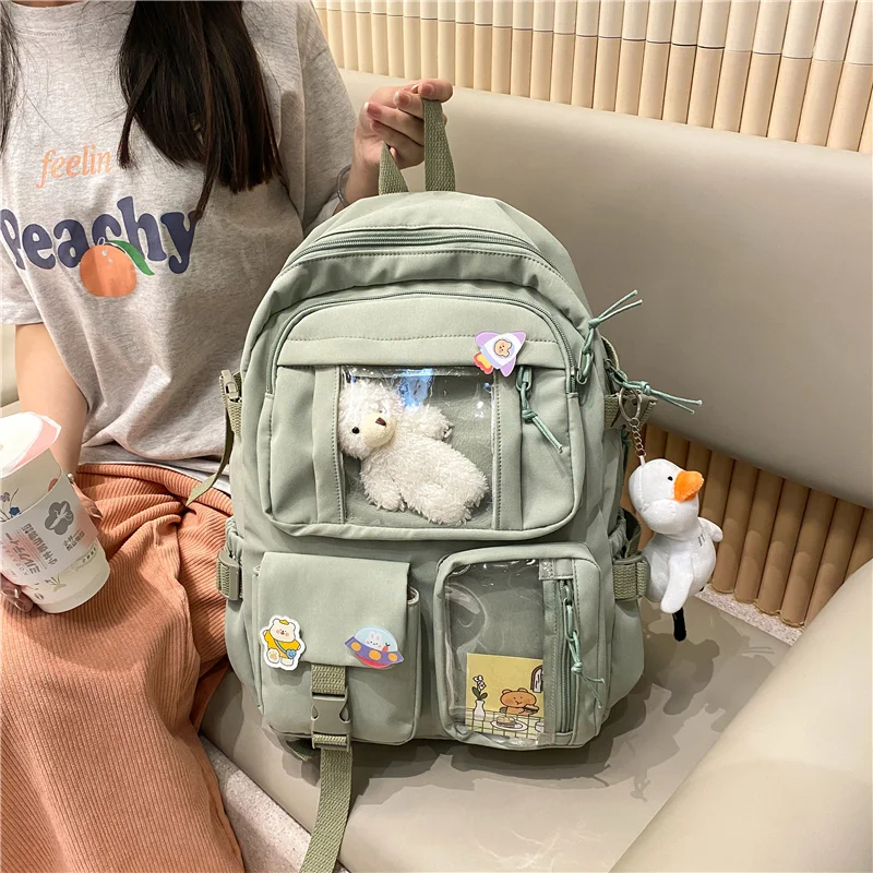 Cute Women Large Capacity Backpack Waterproof Nylon Female Schoolbag College Lady Laptop Backpacks Kawaii Girl Travel Book Bags
Cute Women Large Capacity Backpack Waterproof Nylon Female Schoolbag College Lady Laptop Backpacks Kawaii Girl Travel Book Bags