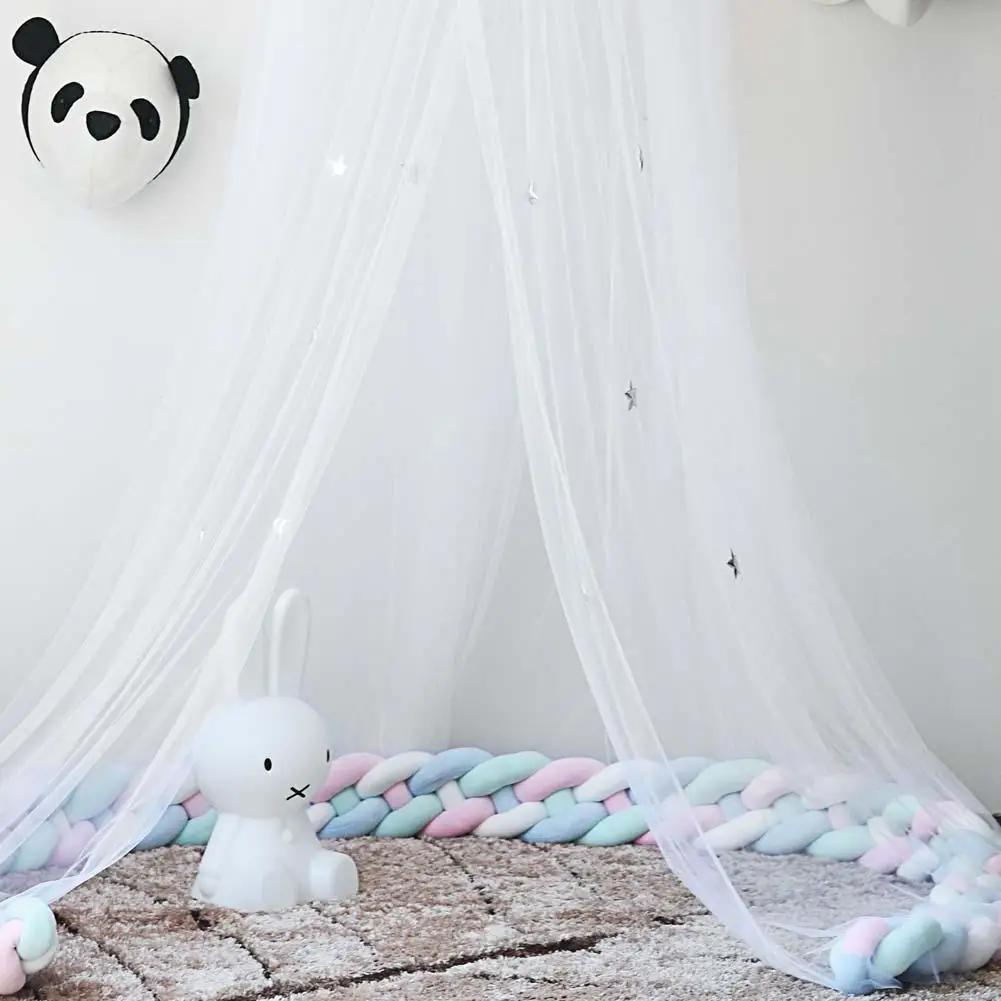 Children Round Room Dome Mosquito Net Feather Star Decorative Bed Curtain Free Installation Canopy Princess Bed Play Tent 
Children Round Room Dome Mosquito Net Feather Star Decorative Bed Curtain Free Installation Canopy Princess Bed Play Tent