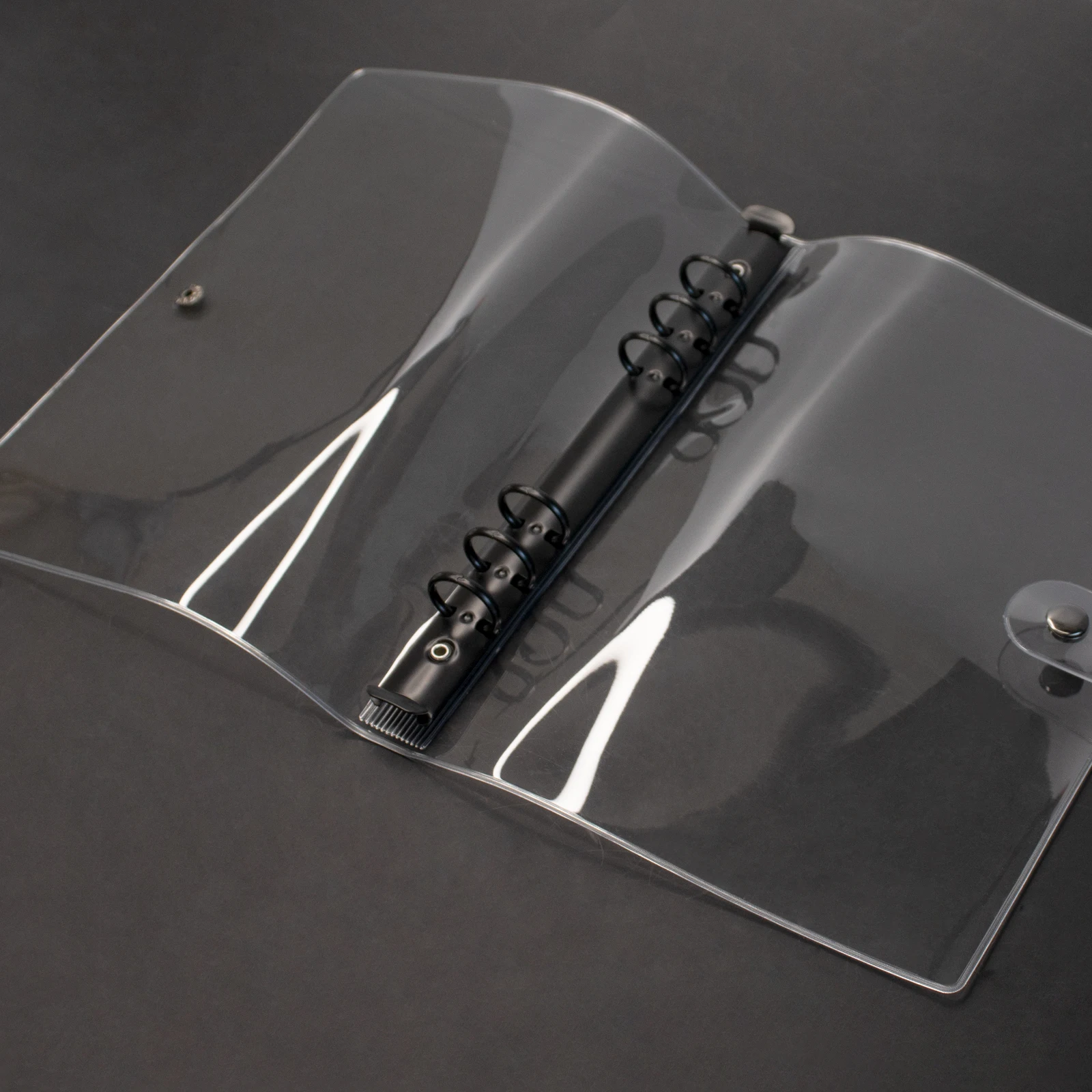Transparent A5/A6 6 Ring Black Binder Loose Leaf A5 Black Planner Binder Notebook Journal Planner Office Stationery Supplies
Transparent A5/A6 6 Ring Black Binder Loose Leaf A5 Black Planner Binder Notebook Journal Planner Office Stationery Supplies