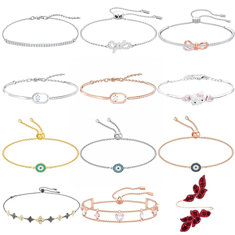 High quality Swa original mixed series fashion popular brand bow red flower leaf bracelet jewelry jewelry suitable for party.
High quality Swa original mixed series fashion popular brand bow red flower leaf bracelet jewelry jewelry suitable for party.