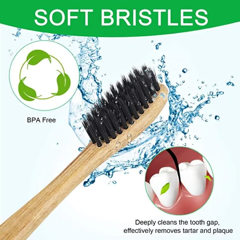 20 Pcs Boxed Of Eco-Friendly Bamboo Reusable Toothbrush Portable Adult Wooden Soft Toothbrush Biodegradable Bamboo Toothbrush
20 Pcs Boxed Of Eco-Friendly Bamboo Reusable Toothbrush Portable Adult Wooden Soft Toothbrush Biodegradable Bamboo Toothbrush