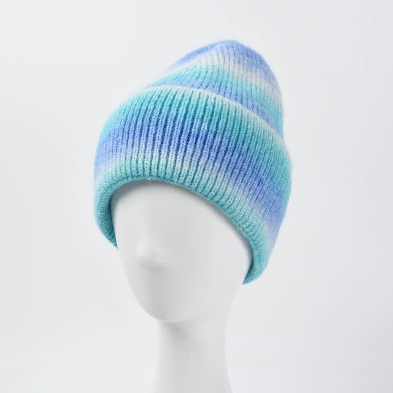 Knitted Hat Korean Fashion Tie Dyed Wool Hat Female Autumn And Winter Warm Gradient Rainbow Knitted Cap Ear Protection Caps
Knitted Hat Korean Fashion Tie Dyed Wool Hat Female Autumn And Winter Warm Gradient Rainbow Knitted Cap Ear Protection Caps